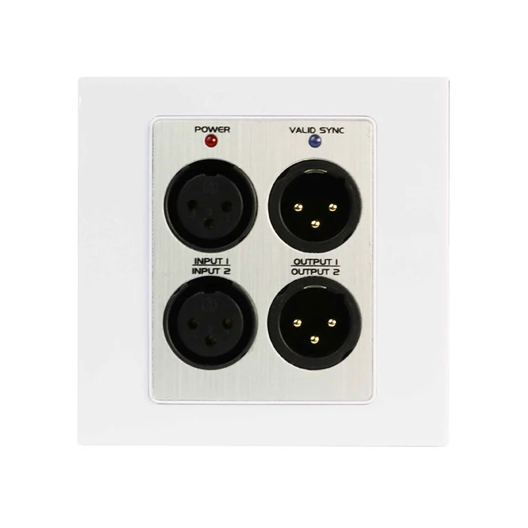 Інтэрфейс Dante з MIC LINE 2 Inputs x 2 Выхады